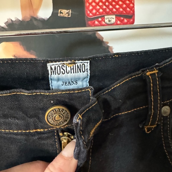 Moschino 90s five-pockets jeans with gold-metal tone - Picture 5 of 10